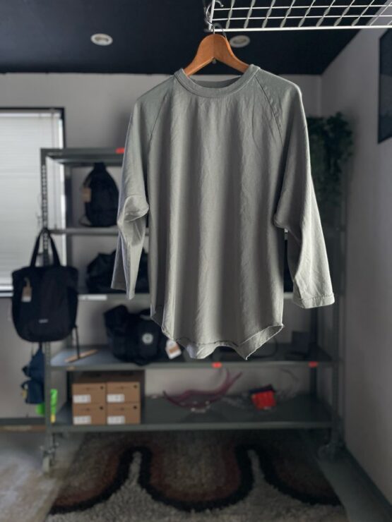 【Unisex】WALLA WALLA SPORT | ワラワラスポーツ　3/4 Baseball Tee - GREY