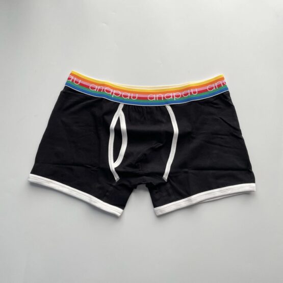 【Men's】Anapau | アナパウ　無地定番ボクサーパンツ - BLACK