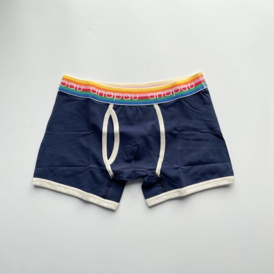 【Men's】Anapau | アナパウ　無地定番ボクサーパンツ - NAVY