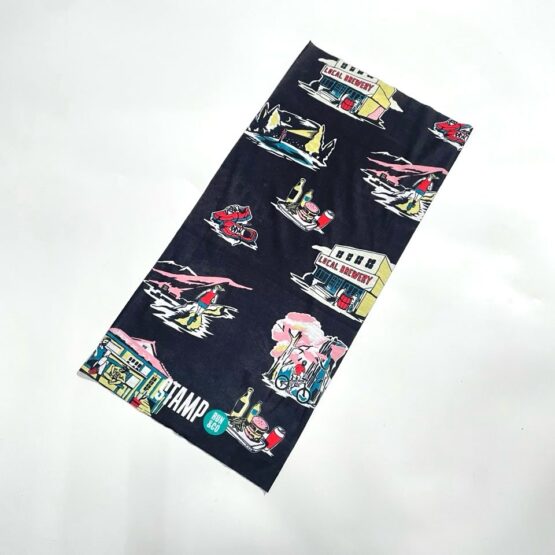 【Unisex】STAMP Run&Co | スタンプ ランアンドカンパニー　STAMP  Neck Gaiter - LOCAL MOUNTAIN CHARCOAL