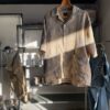 【Men's】NEEDLES | ニードルズ　Cabana Shirt [Poly india Iq.] - GRAY/BEIGE - 画像 (8)