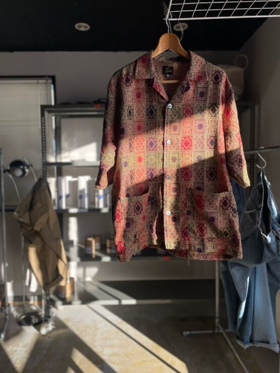 【Men's】NEEDLES | ニードルズ　Cabana Shirt [Poly india Iq.] - RUST/NAVY/GREEN