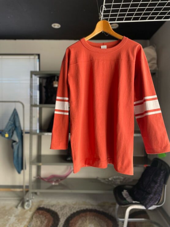 【Men's】*A VONTADE | アボンタージ　7.5oz FootBall T-Shirt - SUNBURN RED