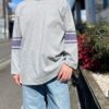 【Men's】*A VONTADE | アボンタージ　7.5oz FootBall T-Shirt - GREY TOP - 画像 (2)