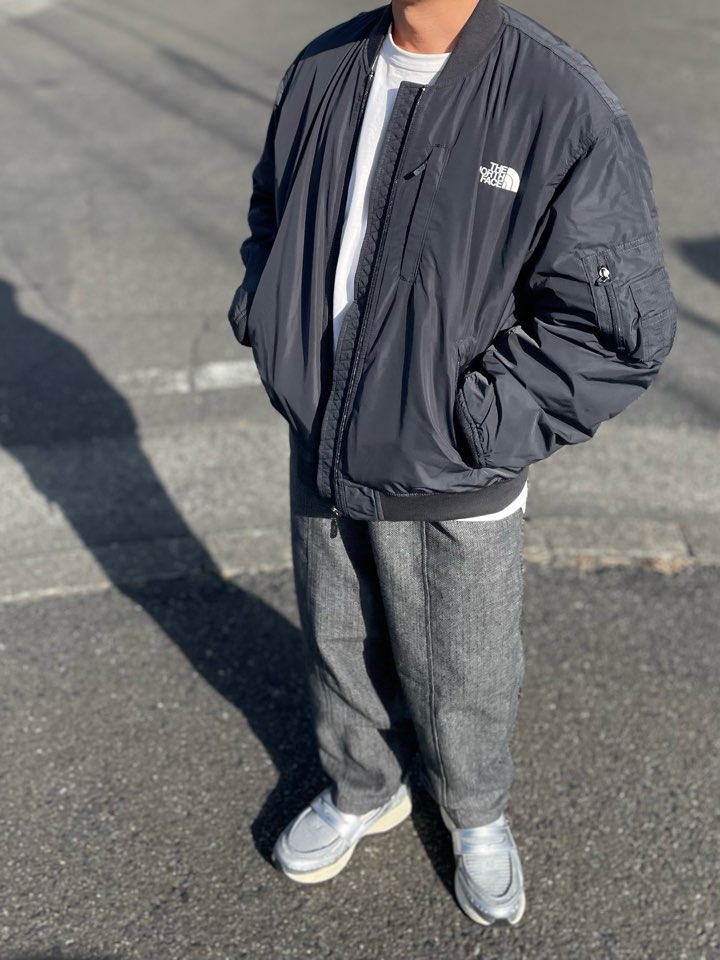 【Men's】THE NORTH FACE | ザ・ノースフェイス Insulation Bomber Jacket - AG アスファルトグレー - 画像 (8)