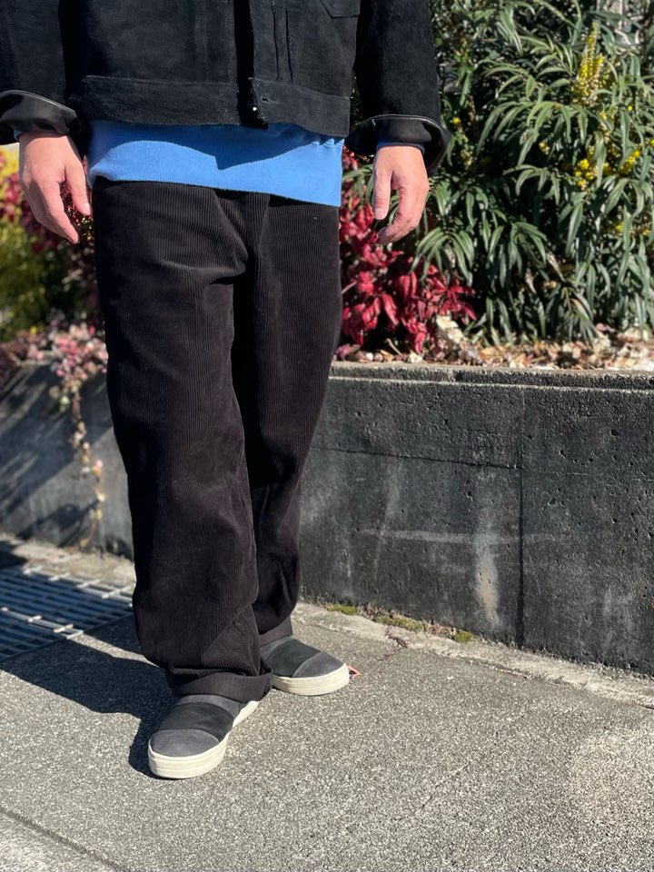 【Men's】BIG MIKE | ビッグマイク Corduroy Easy Pants - BLACK - 画像 (3)