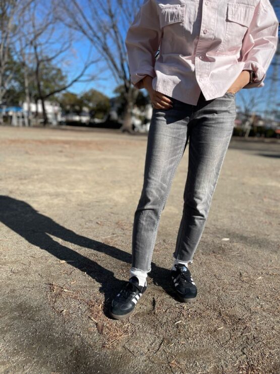 【Ladies】Healty DENIM | ヘルシーデニム　H.Salt - DARK GREY FRING