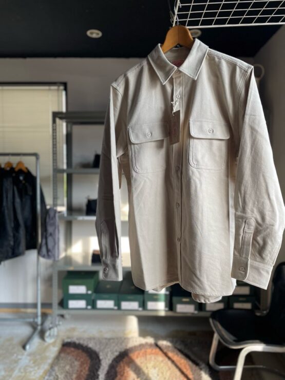 【Men's】BIG MIKE | ビッグマイク　Heavy Flannel Shirts - BEIGE