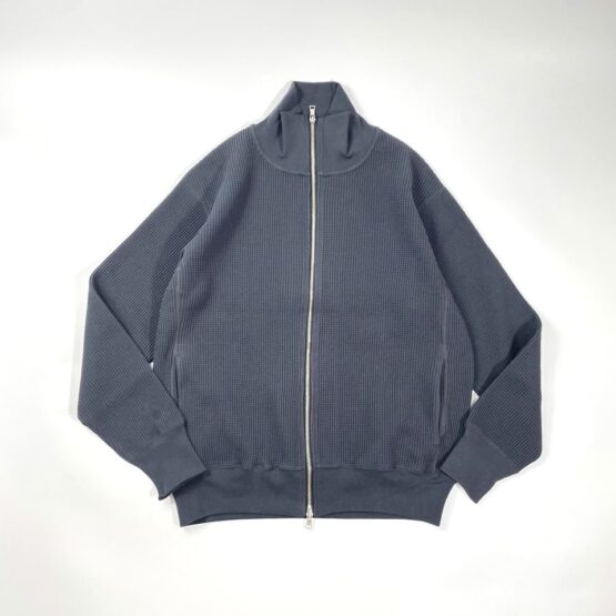 【Men's】*A VONTADE | アボンタージ　Big Waffle Drivers Zip Cardigan - INK [VTD-0601-CS]