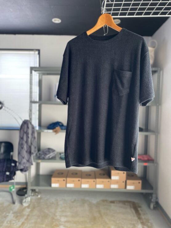 【Men's】melple | メイプル　3.6Pile Tee - BLACK