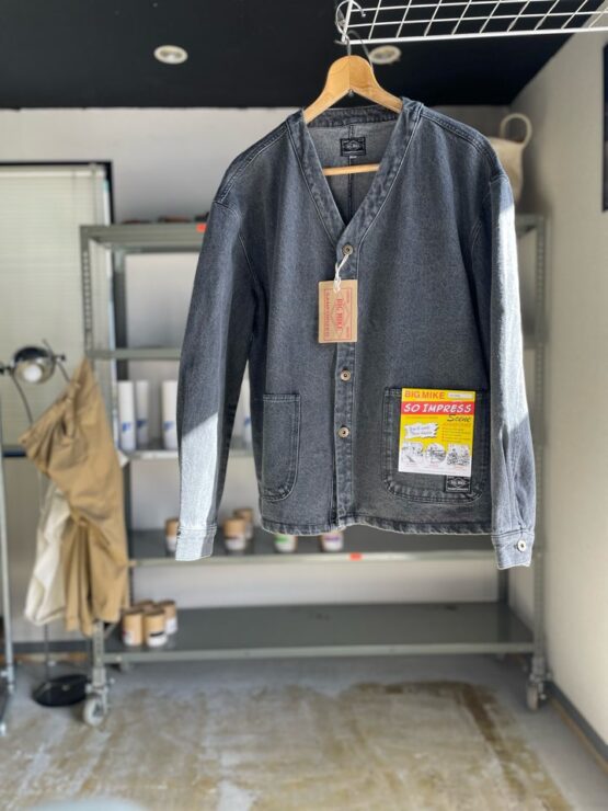 【Men's】BIG MIKE | ビッグマイク　Engineer Denim Jacket - BLACK