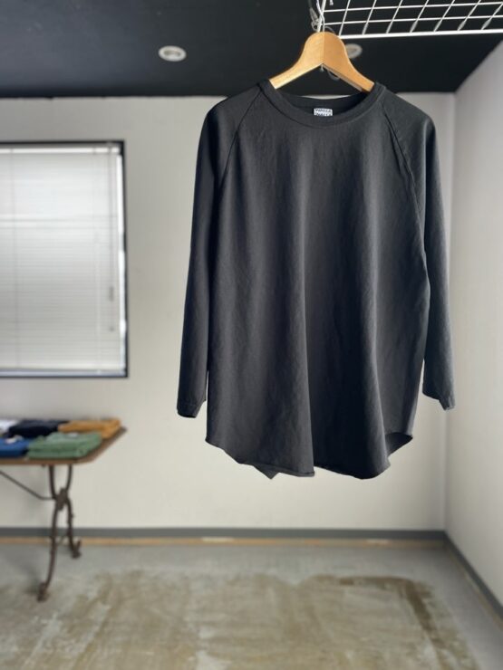 【Unisex】WALLA WALLA SPORT | ワラワラスポーツ　3/4 Baseball Tee - BLACK