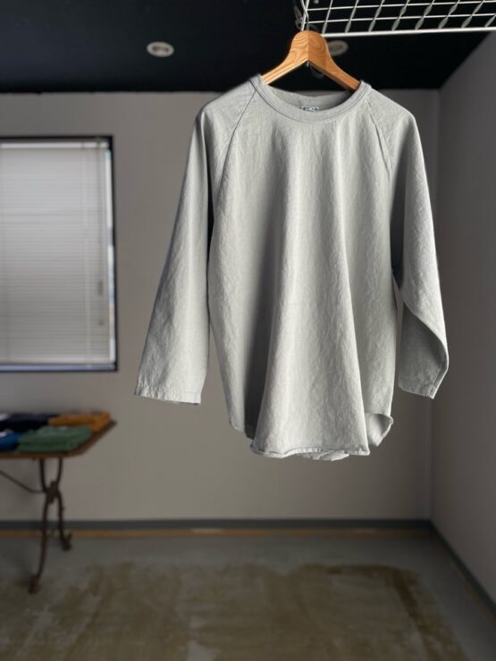 【Unisex】WALLA WALLA SPORT | ワラワラスポーツ　3/4 Baseball Tee - ALMINUM