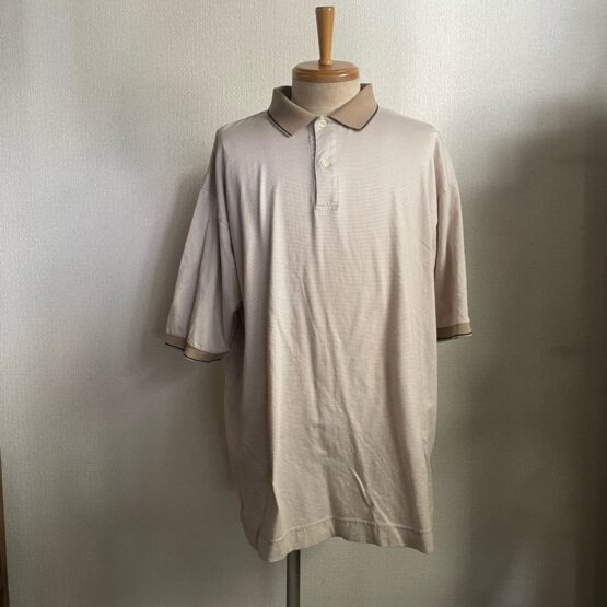 【USED】nautica　Polo Shirt - BEIGE BORDER