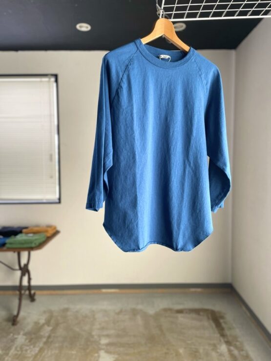 【Unisex】WALLA WALLA SPORT | ワラワラスポーツ　3/4 Baseball Tee - DARK INDIGO