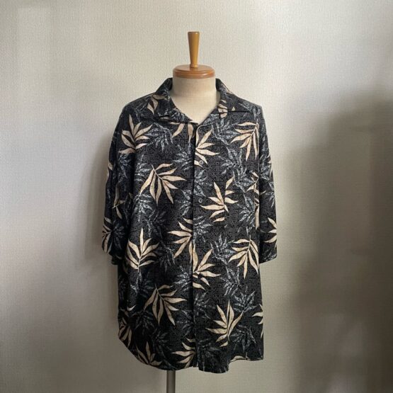 【USED】Rayon Shirts - NAVY