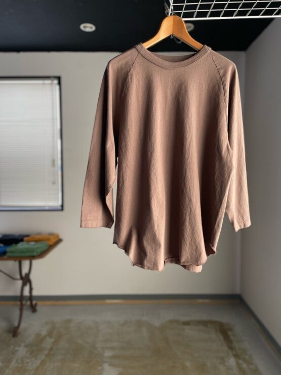 【Unisex】WALLA WALLA SPORT | ワラワラスポーツ　3/4 Baseball Tee - MOCHA