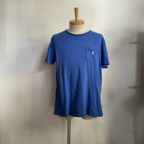 【USED】POLO Ralph Lauren　Pocket T-Shirt - BULE