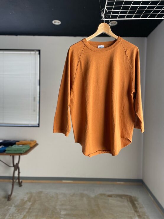 【Unisex】WALLA WALLA SPORT | ワラワラスポーツ　3/4 Baseball Tee - TABACO