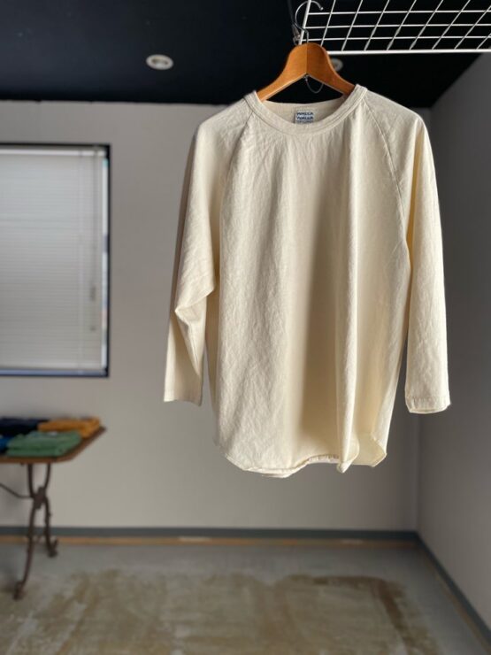 【Unisex】WALLA WALLA SPORT | ワラワラスポーツ　3/4 Baseball Tee - IVORY