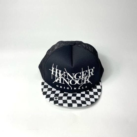 HUNGER KNOCK ORIGINALS | ハンガーノックオリジナルス　Logo Checker - BLACK / WHITE [HK-2102]