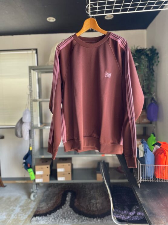 【Unisex】NEEDLES | ニードルズ　Track Crew Neck Shirt - BROWN