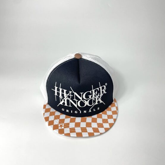 HUNGER KNOCK ORIGINALS | ハンガーノックオリジナルス　Logo Checker - BLACK / BROWN [HK-2102]