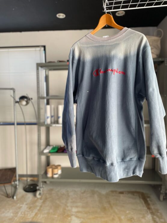 【USED】Champion | チャンピオン　Reverse Weave - FADE BLUE