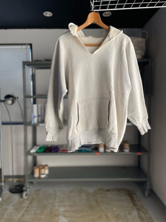 【USED】Unknown　 Pullover Sweat Parka - OATMEAL