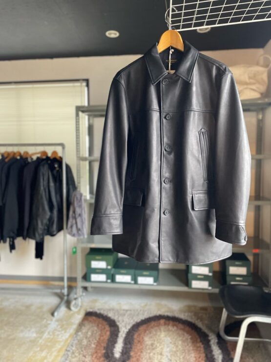 【Men's】*A VONTADE | アボンタージ　Leather Car Coat - BLACK [VTD-0106-24AW]