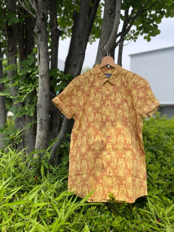 【Men's】patagonia | パタゴニア　Men's Go To Shirt - SKUNKS : SIENNA CLAY [52691]