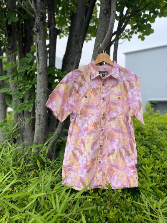 【Men's】patagonia | パタゴニア　Men's Back Step Shirt - CHANNELING SPRING : MILKWEED MAUVE [53139]
