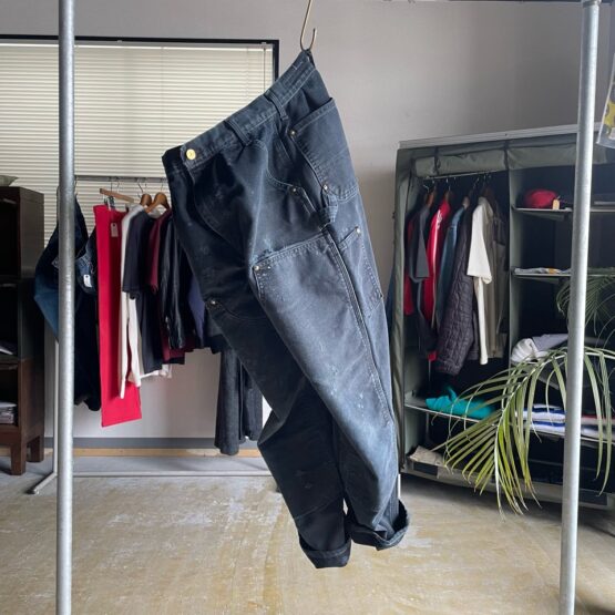 【Unisex】MADE by sunny side up. | メイド バイ サニーサイドアップ　Re Tarpered Duck Pants - BLACK / SIZE 2 [SR-193-005]