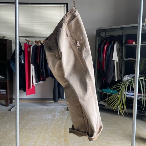 【Unisex】MADE by sunny side up. | メイド バイ サニーサイドアップ　Re Tarpered Duck Pants - BEIGE / SIZE 3 [SR-193-005]