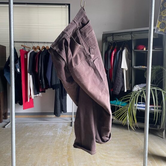 【Unisex】MADE by sunny side up. | メイド バイ サニーサイドアップ　Re Tarpered Duck Pants - BROWN / SIZE 4 [SR-193-005]