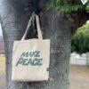 【Unisex】patagonia | パタゴニア　Recycled Market Tote - PEACE SEEDS : CLASSIC TAN [59250] - 画像 (2)