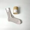 【Unisex】decka Quality Socks | デカ クオリティーソックス　Cased Heavyweight Plain Socks - SILVER - 画像 (2)