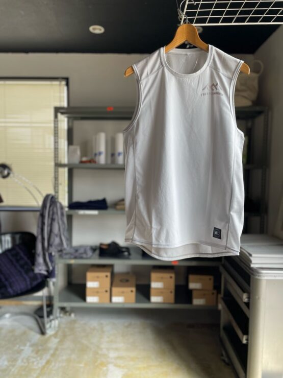 【Unisex】FRANK&MORRIS | フランクアンドモリス　F&M Mesh Sleeveless - LG ライトグレー [FM-012]