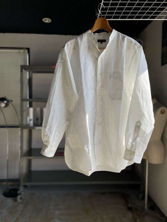 【Men's】*A VONTADE | アボンタージ　Banded Collar Shirts - WHITE