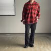 NEEDLES | ニードルズ　One-Up Shirt [R/C FLANNEL CLOTH / PRINTED] - RED/BLACK [LQ153] - 画像 (3)