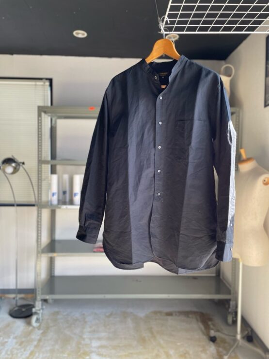 【Men's】*A VONTADE | アボンタージ　Banded Collar Shirts - BLACK