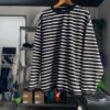 【Men's】melple | メイプル　The American Ringer Border L/S - BLACK / WHITE - 画像 (8)