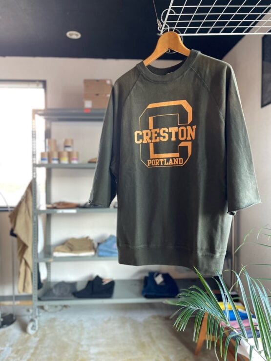 【Unisex】SCREEN STARS | スクリーンスターズ　Sunburned Sweat Tee - OLIVE