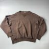 【USED】Unknown　CREW NECK BORO SEWAT SHIRT - BROWN - 画像 (9)