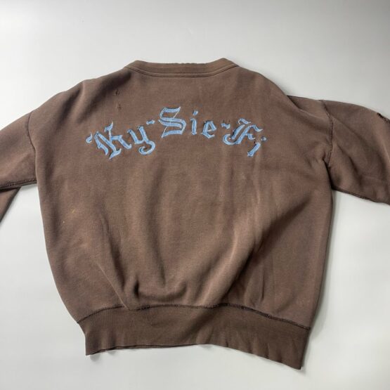 【USED】Unknown　CREW NECK BORO SEWAT SHIRT - BROWN