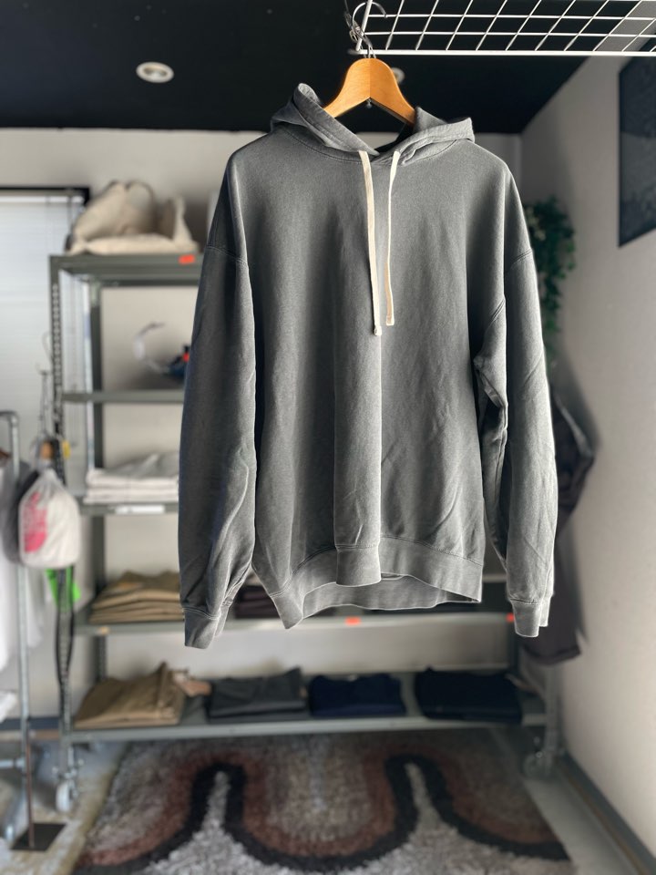 【Unisex】the hommage effort | オマージュ Garment Dye Sweat Hoodie - SUMIKURO