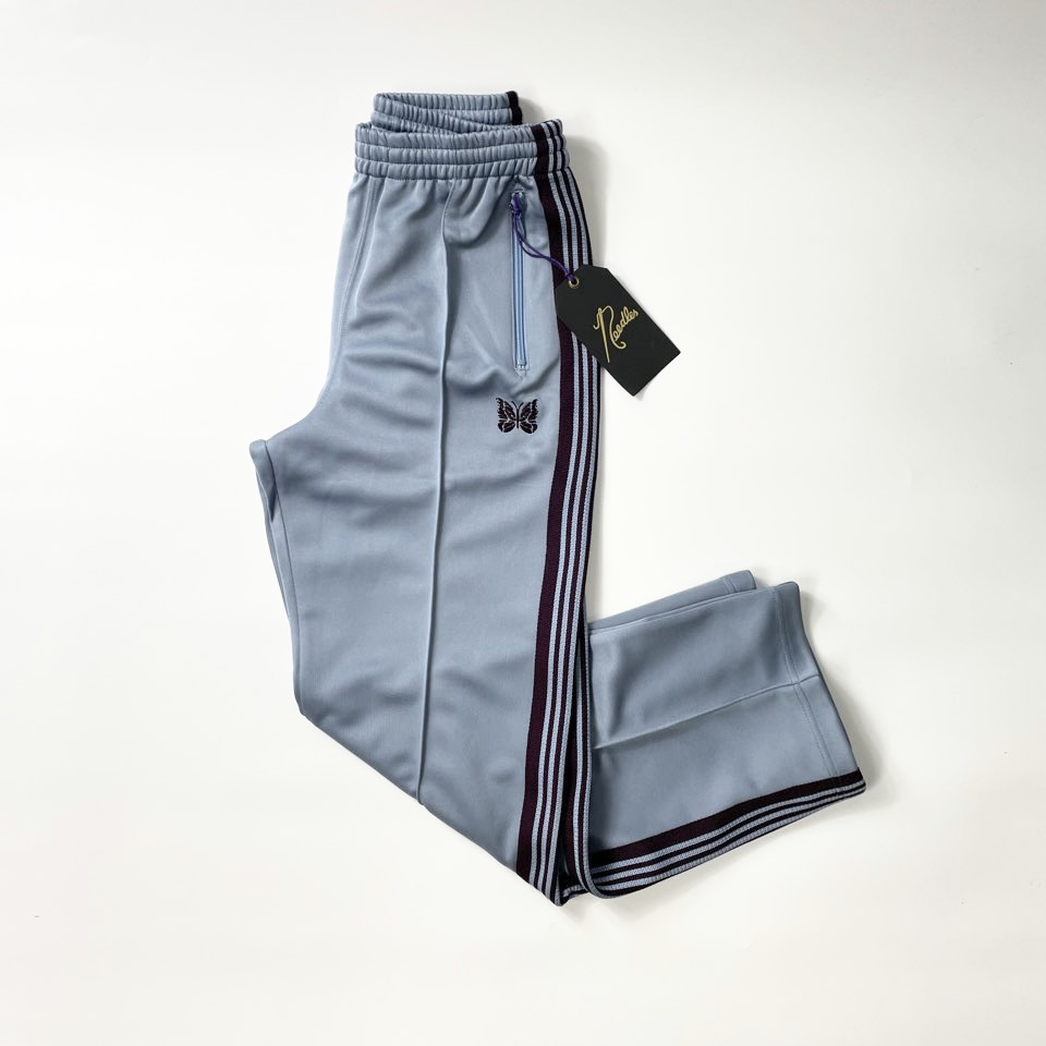 Needles Track Pant-Poly Smooth  Sax Blue