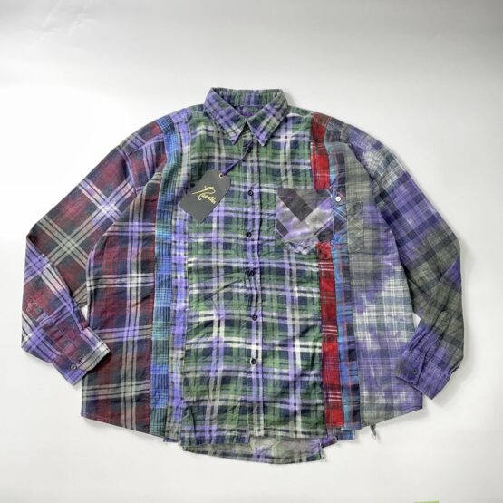 Rebuild by Needles | リビルドバイニードルズ　Flannel Shirt - 7Cut Wide Sht Tie Dye / Ⅰ