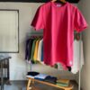 【Unisex】free rage | フリーレイジ　Rycycle Cotton Tee Solid - RED - 画像 (2)