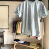 【Unisex】free rage | フリーレイジ　Rycycle Cotton Tee Solid - SAX - 画像 (2)